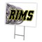 Signmission Rims Yard Sign & Stake outdoor plastic coroplast window, C-2436-DS-Rims C-2436-DS-Rims - alternate 1